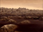 Povrch Titanu v představách malíře. Autor: Karl Kofoed