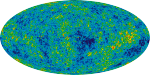 Mapa reliktního záření. Credit: NASA
