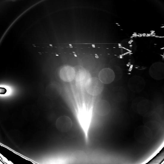 Sonda Rosetta z modulu Philae. Credit: ESA